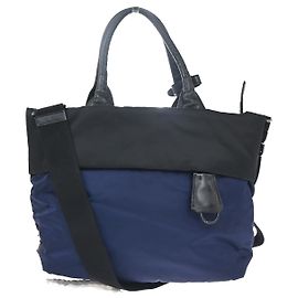 Prada Tote Doppio Convertibile Tessuto Piccolo