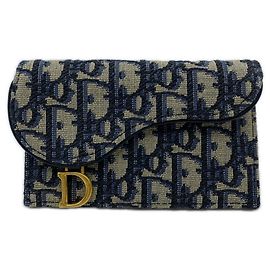 Cosmos Reißverschluss-Kartenhalter aus obliquem Jacquard von Christian Dior