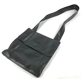 Schwarze Leder-Umhängetasche von Chanel