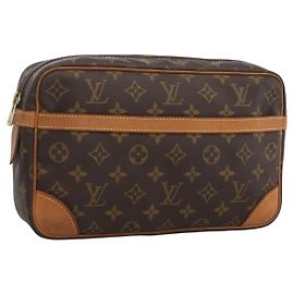 LOUIS VUITTON Clutch Compiegne 28 M51845 LV Auth BA11031