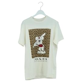 Kurzes Baumwoll-T-Shirt in Weiß COACH ~ Disney Mickey Auth 166915M
