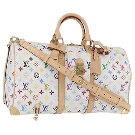LOUIS VUITTON Sac Keepall Bandoulière 45 Multicolore LV �~ TM M13742 Auth 95132SM