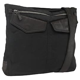 Borsa a Spalla PRADA in Nylon Pelle Nera Argento Autentica 172902