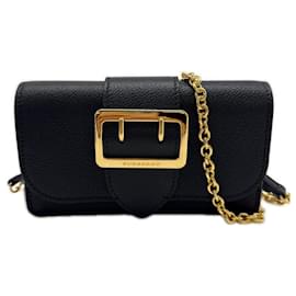 Pochette in pelle con fibbia Burberry