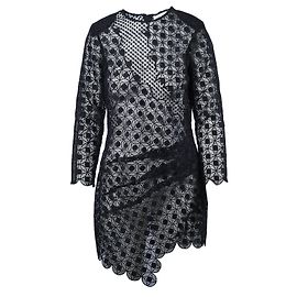 Mini-Kleid mit Drapierung und Schnürung von Self Portrait