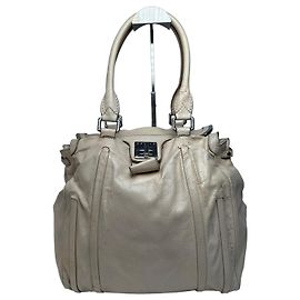 Céline Borsa in pelle vintage Celine Paris grigia