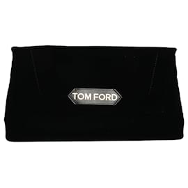 Schultertasche aus schwarzem Samt mit Kette - Tom Ford