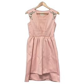 Autre Marque Chesty Flower Bijou Satin Kleid