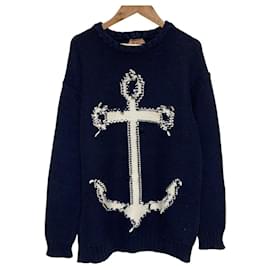 Autre Marque Strickpullover mit Anker-Motiv N°21