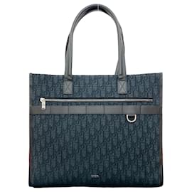 Christian Dior Oblique Canvas Leder Tragetasche