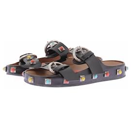 Etro Mule aperte nere in pelle