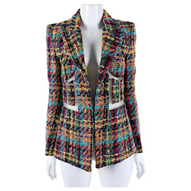 Chaqueta de tweed transparente - Balmain