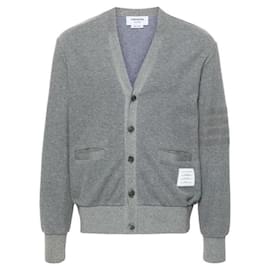 Baumwoll-V-Ausschnitt-Cardigan - Thom Browne