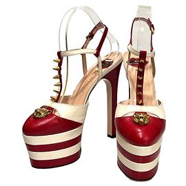 Gucci Tacco Piattaforma Stellato Angelo Rosso