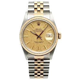 Rolex Herrenarmbanduhr Datejust mit mattem Bokashi-Zifferblatt und Materialkombination