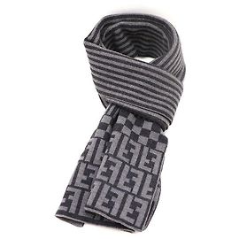 Fendi Sciarpa in cashmere con logo FF