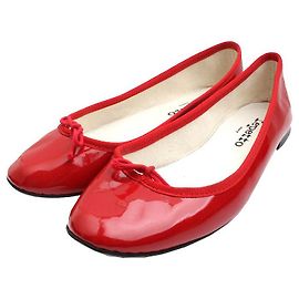 Repetto Rote Lack Sandrion Ballerinas