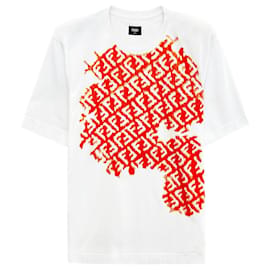 FF-Logo besticktes T-Shirt - Fendi