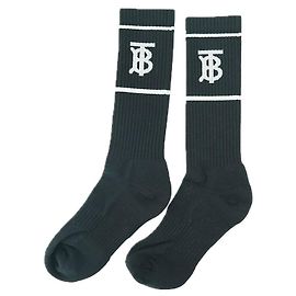 Burberry Calze Nere in Cotone Unisex Regalo Sportivo
