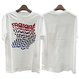 Weißes T-Shirt mit grafischem Logo Etoile ZEWEL - Isabel Marant