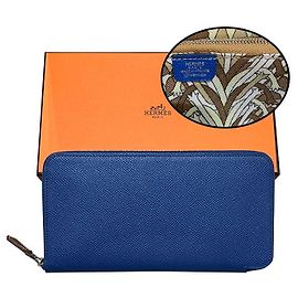 Hermès Epsom Silk Zip Long Wallet France