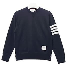 Klassische Sweatshirt Navy Diagonal Armband Tasche - Thom Browne