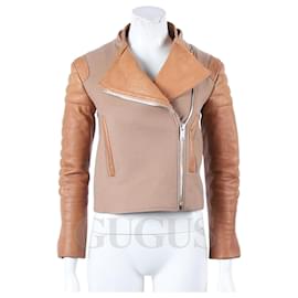 Jacke mit Lederbesatz - Céline