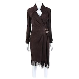 Tom Ford Lange Wildlederjacke
