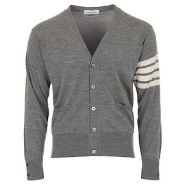 Thom Browne Klassische Merinowoll-Cardigan Diagonal