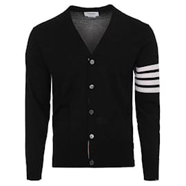 Cárdigan clásico asimétrico de lana merina - Thom Browne