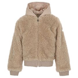 Chaqueta con capucha Teddy con cremallera Moncler Kids