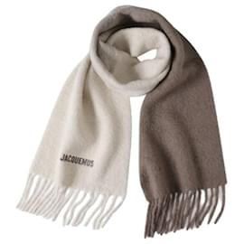Beige Mohair-Mix Schal Reshape - Jacquemus