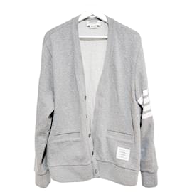 Loopback V-Ausschnitt Cardigan - Thom Browne