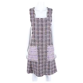 Vestido sin mangas de tweed Chanel