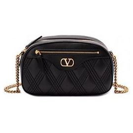 Valentino Bolsa de ombro média em couro nappa acolchoado