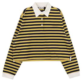 Polo-Shirt mit Streifenlogo - Miu Miu