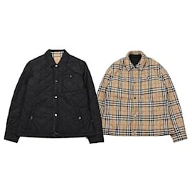 Burberry Camicia overshirt in nylon trapuntato reversibile