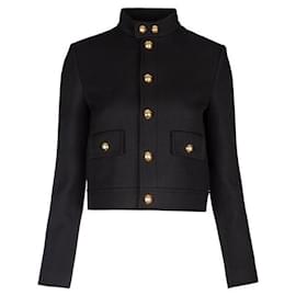 Doppelseitige Wolltrikotjacke - Céline
