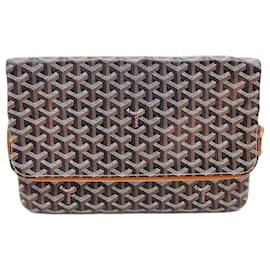 Goyard Saint Marie Clutch GM Schwarz Tan