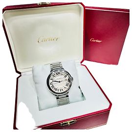 Cartier Orologio da uomo Ballon Bleu in acciaio