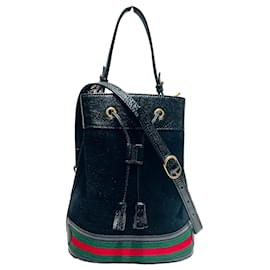 Borsa a secchiello in suede Ophidia con tracolla - Gucci