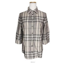 Burberry Camicia a quadri grigia