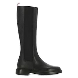 Thom Browne Kniehohe Chelsea-Stiefel aus Kieselgrain