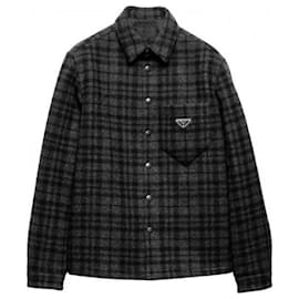Wool Shirt Jacket - Prada