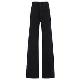 Saint Laurent Schwarze Denim Baggy-Jeans in langer Form