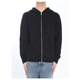Felpa con zip grafica in lana - Loewe