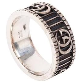 Doppelring aus Silber GG Marmont - Gucci