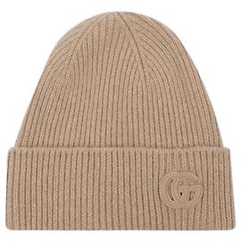 Gucci Beanie in cashmere con patch