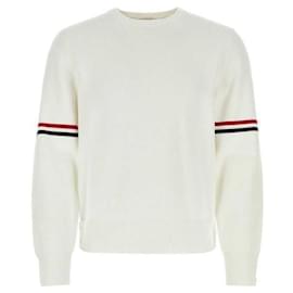 Pullover in cotone Milano con strisce RWB - Thom Browne