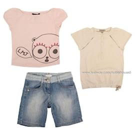 Burberry Mark T-Shirt und Denim-Shorts Set für Mädchen - Chloé